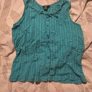 Woolrich Turquoise Sleeveless Blouse